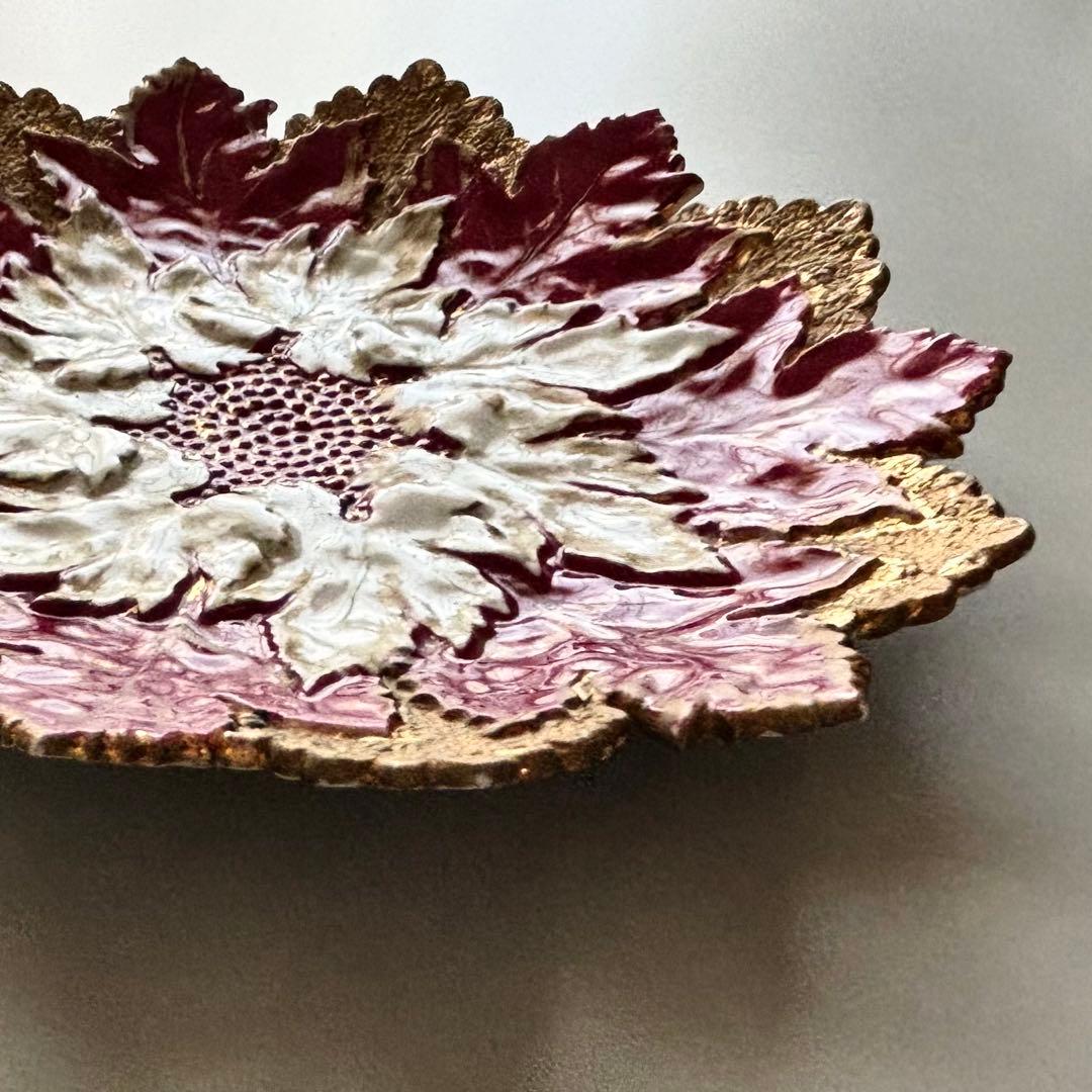アンティーク マイセン 豪華なリーフプレート Meissen【稀少品・美術品】