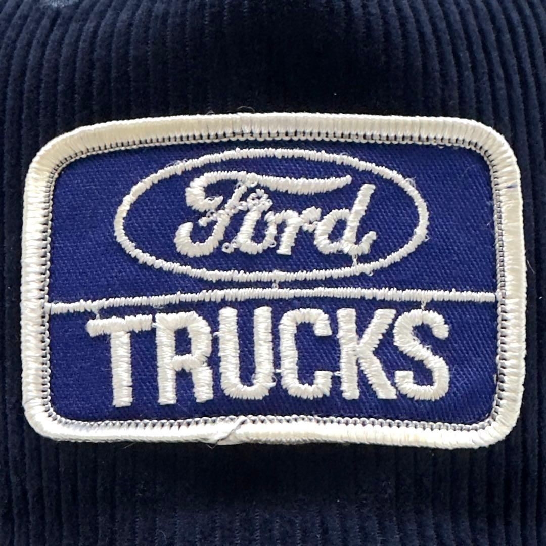 ビンテージ】コーデュロイトラッカーキャップ 70s ford trucks - メルカリ