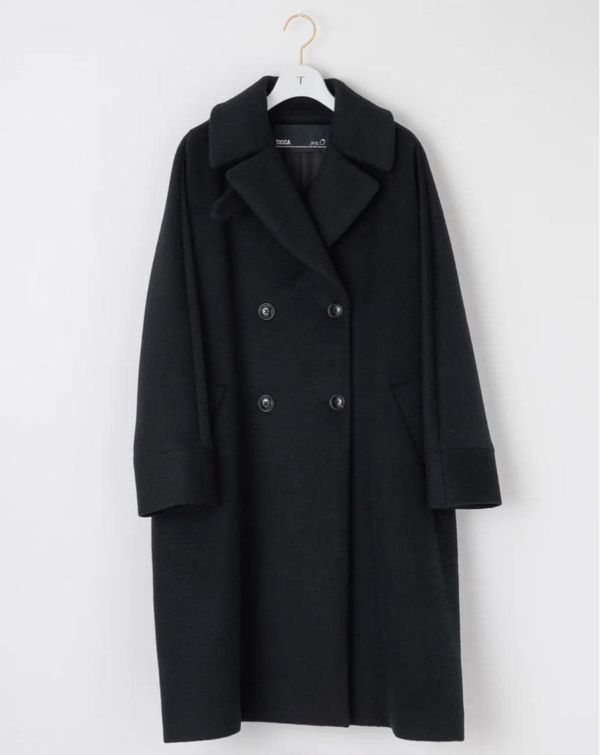美品 TICCA プレミアムテントコート ブルーブラック 楽天市場】TICCA ティッカ ウール カシミヤ プレミアム テントコート