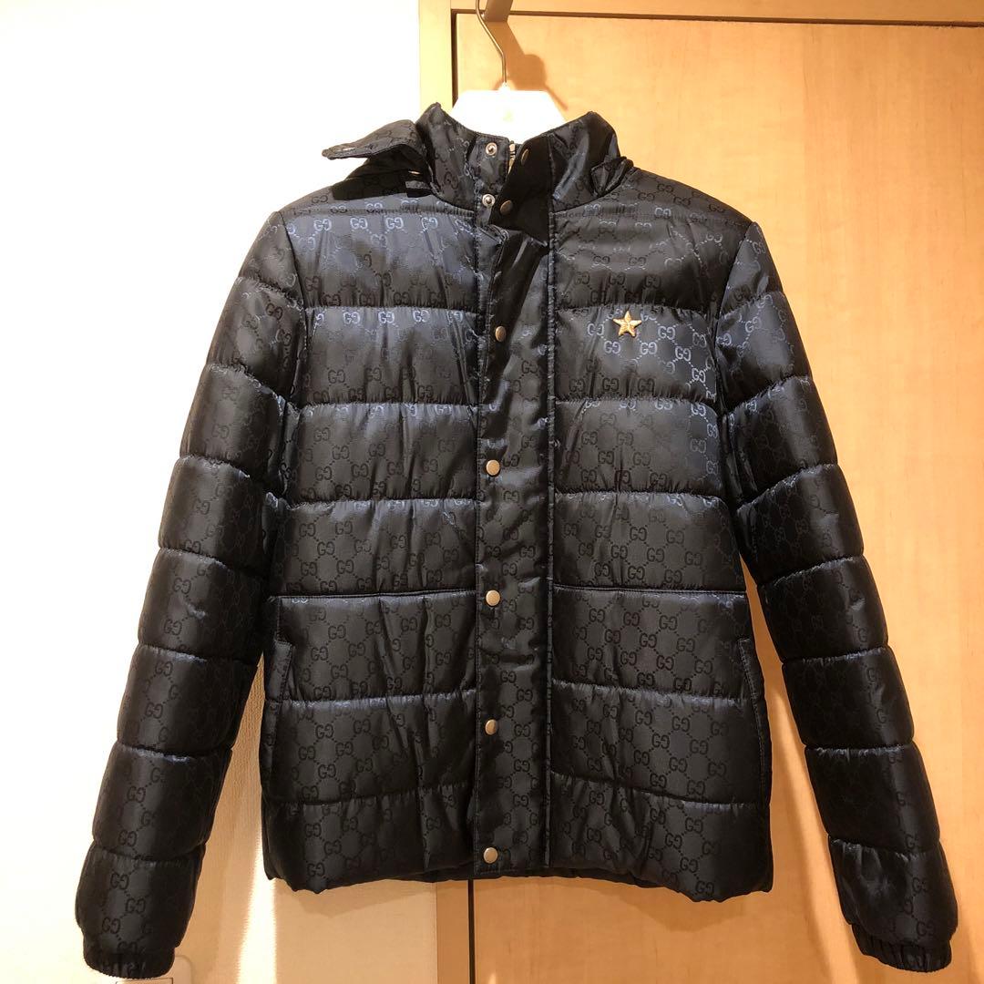 超美品　GUCCIキッズ　中綿コート　gg総柄 超美品 GUCCIキッズ 中綿コート gg総柄 - メルカリ
