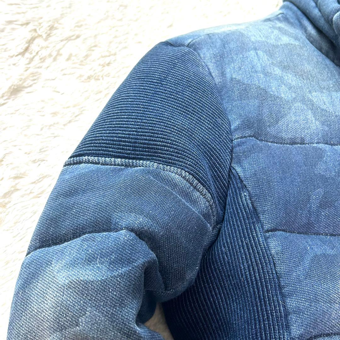 1PIU1UGUALE3 RELAX ジョグデニム ダウンジャケット カモフラS