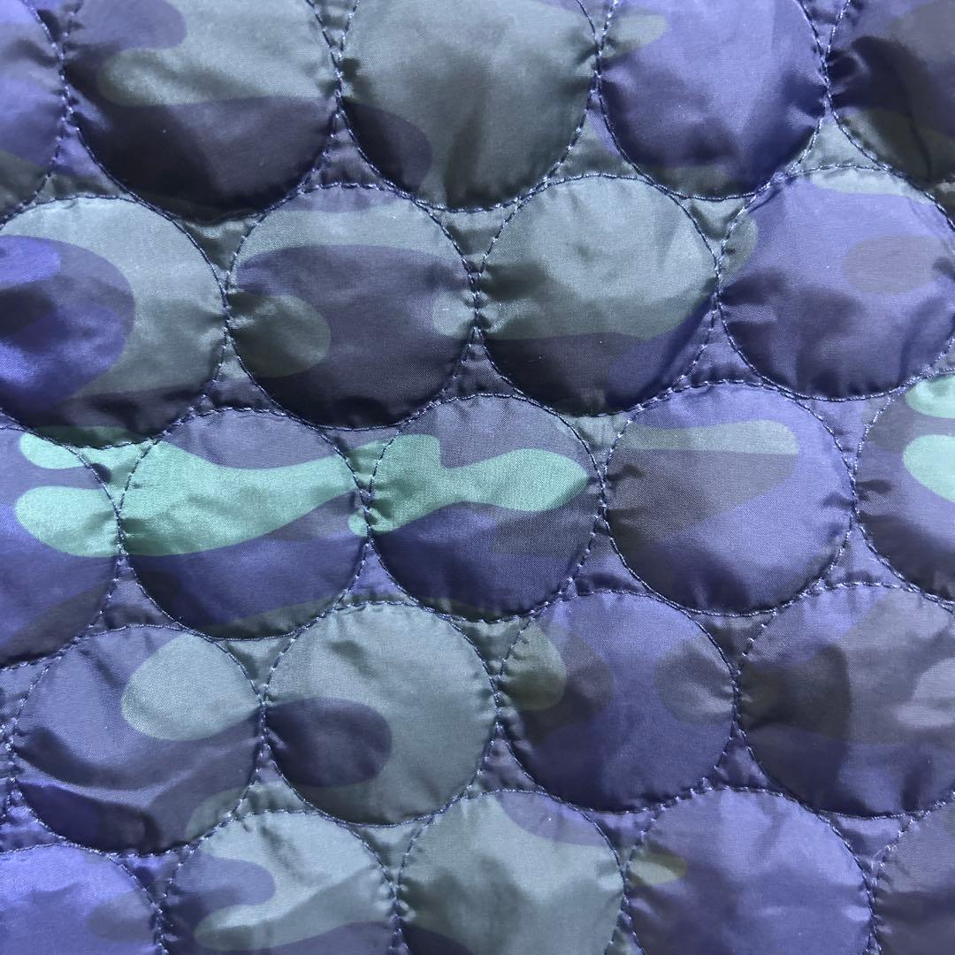 and per se♡フード付きリバーシブルネイビーカモフラージュベスト