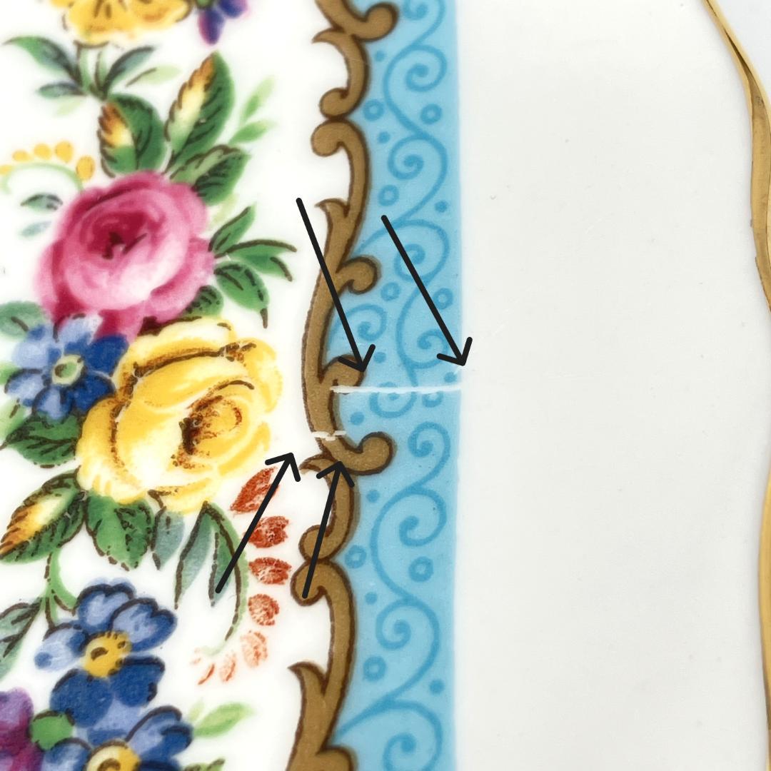 クラウンスタッフォードシャー アンティーク プレート皿 他 全3点