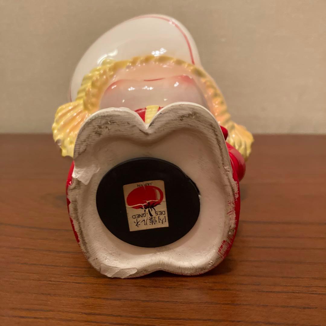 内藤ルネ 陶器製 フィギュア 人形 少年 GON 貯金箱 レトロポップ