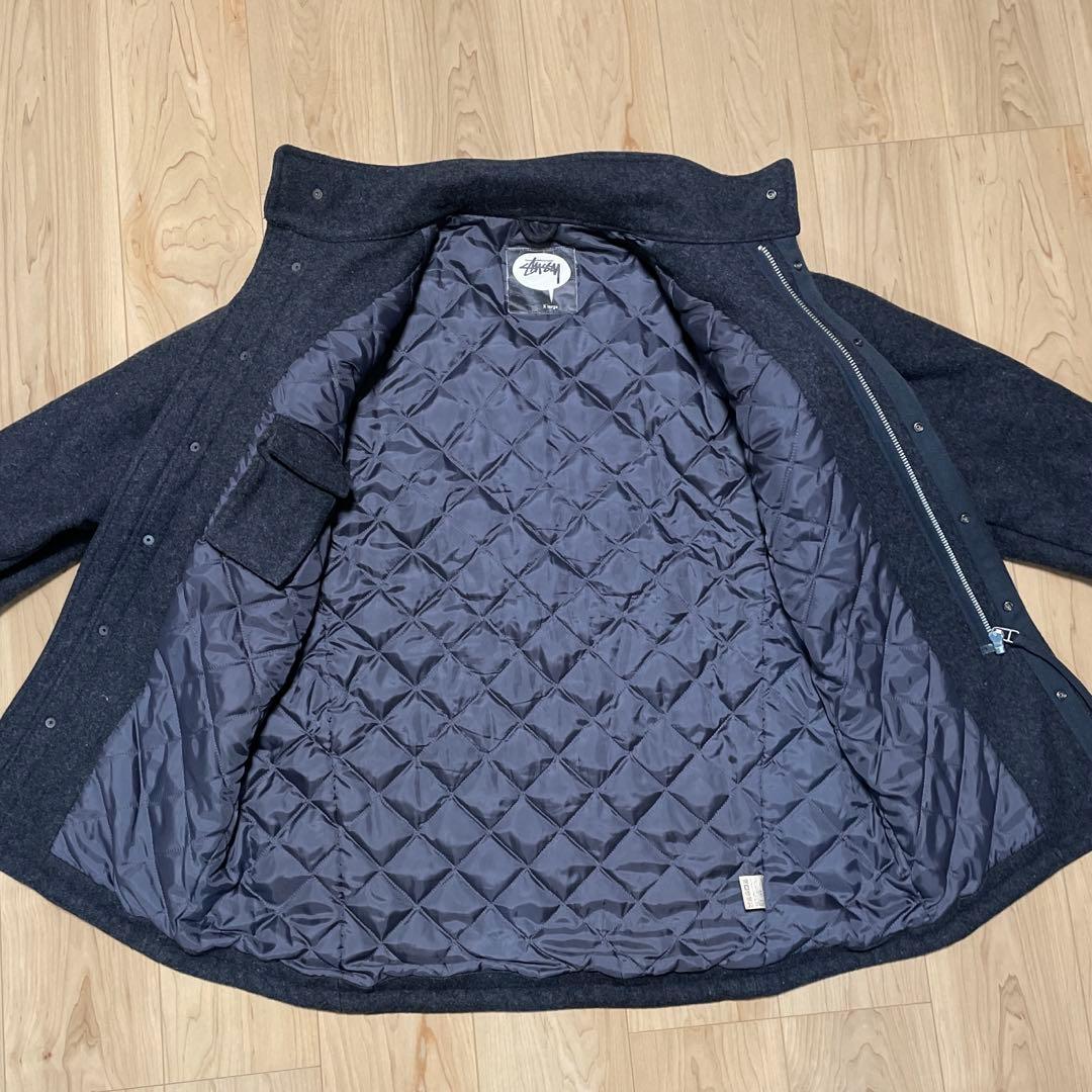 00s OLD STUSSY ミリタリー ウールコート ハーフコートM65 XL - メルカリ