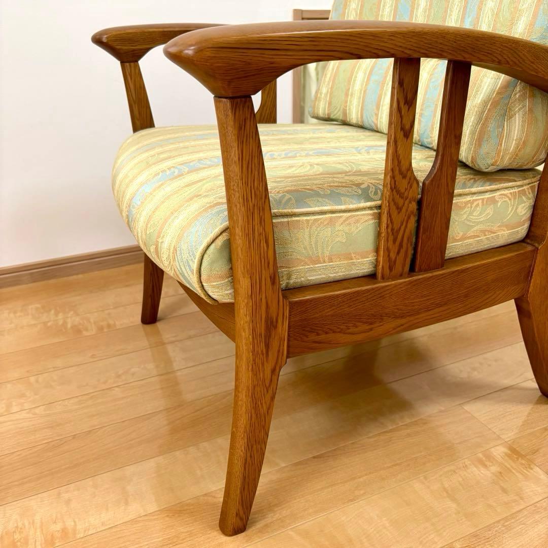 HIKARI 光製作所 アンティーク アームチェア 1人掛けソファ