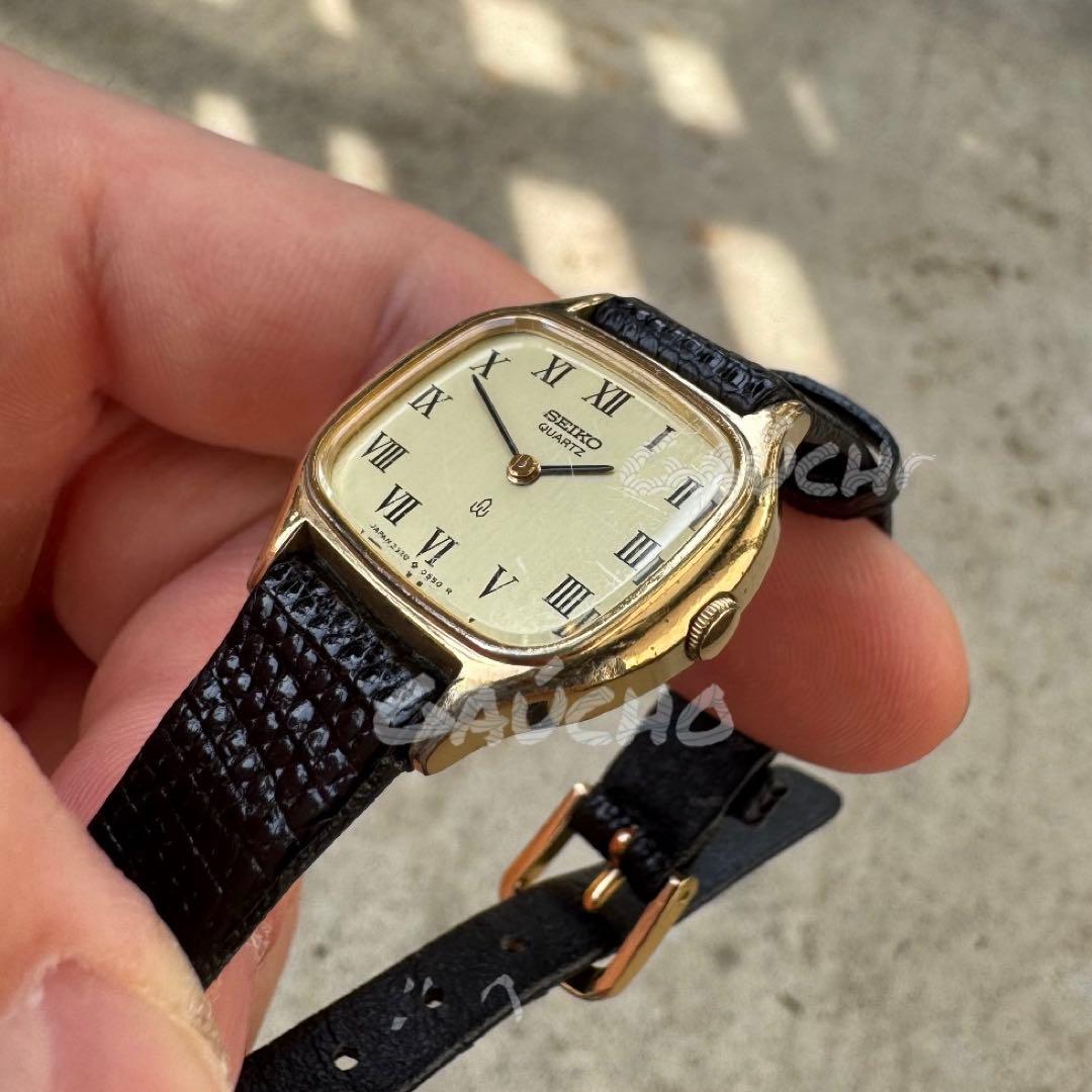 新品電池】seiko レクタンギュラー スクエア ヴィンテージ tank 美品
