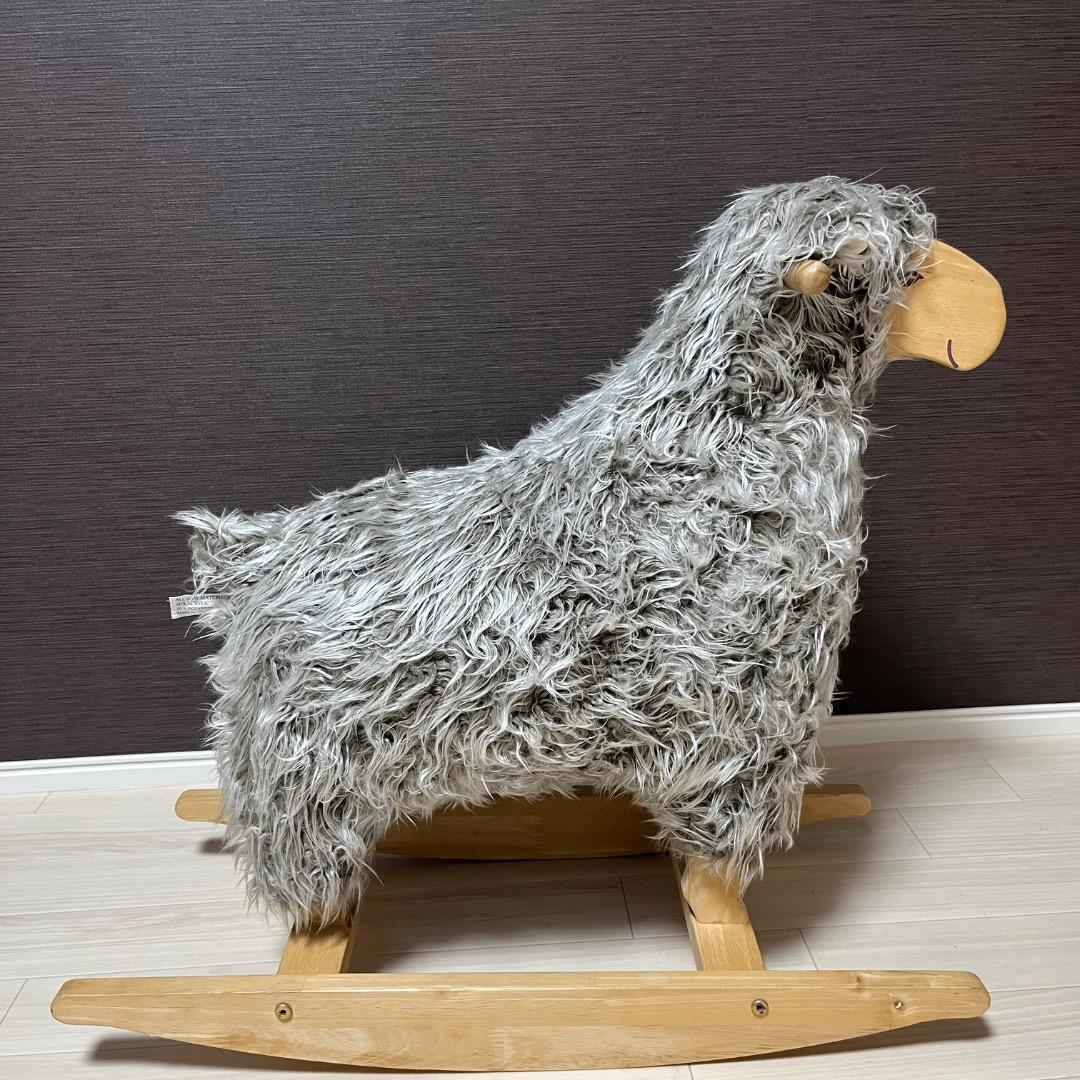 Swing Sheep 希少 高級 木製 羊 ロッキングアニマル 木馬 北欧風