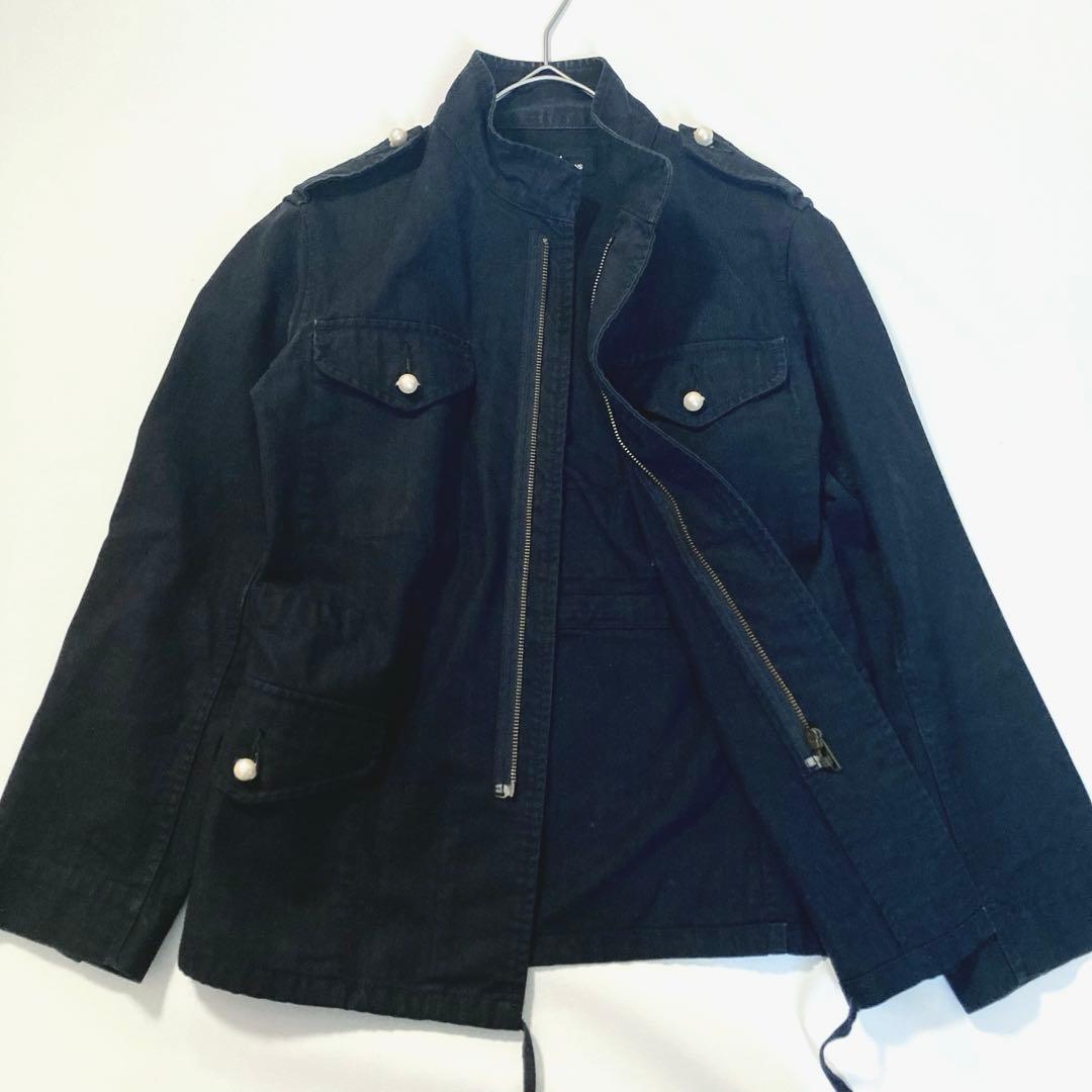 【希少】トリココムデギャルソン　AD2002 パール ミリタリージャケット 黒 トリココムデギャルソン TT-J002 17秋冬 レディース ジャケット 黒買取実績