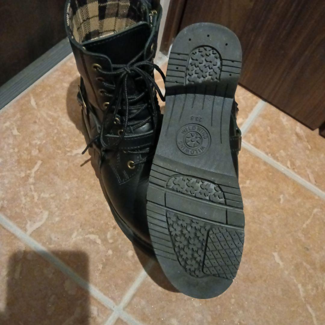 WILD　WING 厚底　バイク用ブーツ　23.5cm