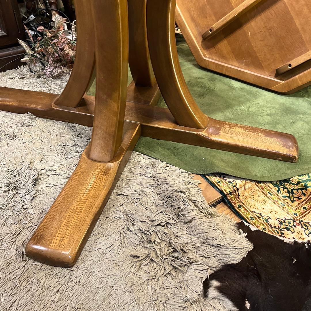 moi 様専用 カリモク ヴィンテージ オーク 8角 ダイニングテーブル