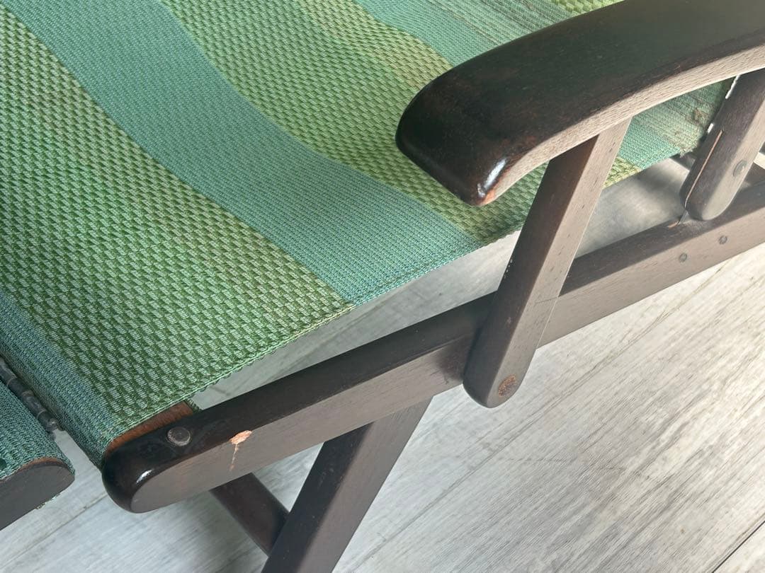 超希少 オールドマルニ maruni デッキチェア 折りたたみデッキチェア