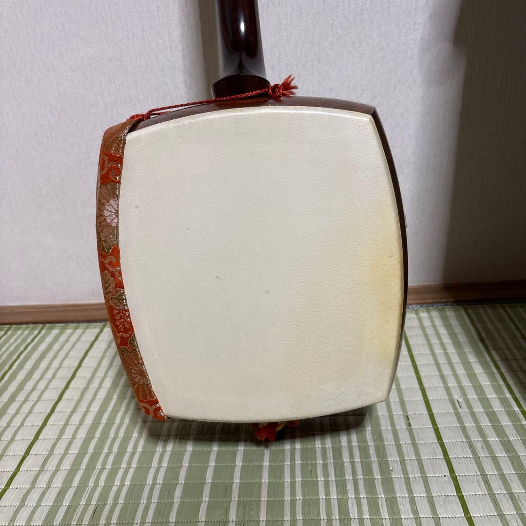 三味線 バチ 三絃駒 ハードケース 和楽器 弦楽器 皮破れ