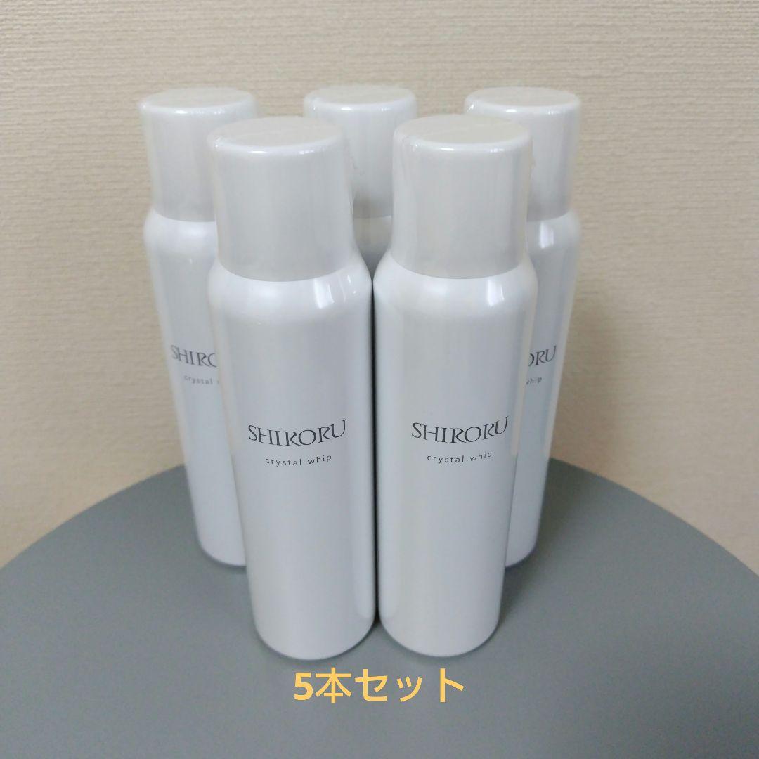 SHIRORU シロルクリスタルホイップ 洗顔料 5本セット SHIRORU クリスタルホイップ洗顔料 5本セット SHIRORU クリスタル