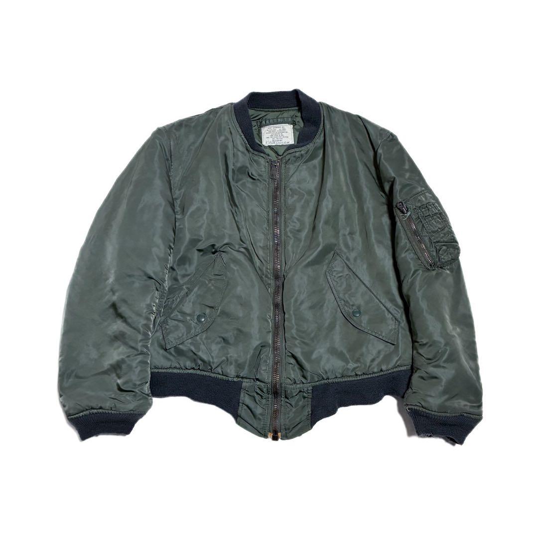 80s 米軍 MA-1 フライトジャケット S アルファ社製 グランドクルー 80's U.S.Airforce ground crew MA-1 Alpha industries アメリカ軍