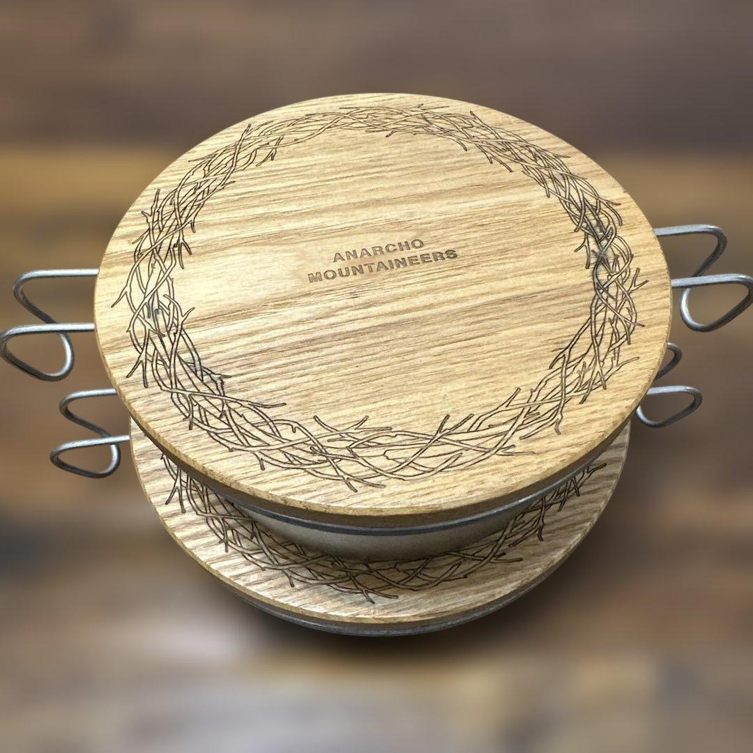 マウンテンリサーチ アナルコプレート、ボウル、Wood Lid セット マウンテンリサーチ アナルコタワー ウッドリッド プレート / ボウル