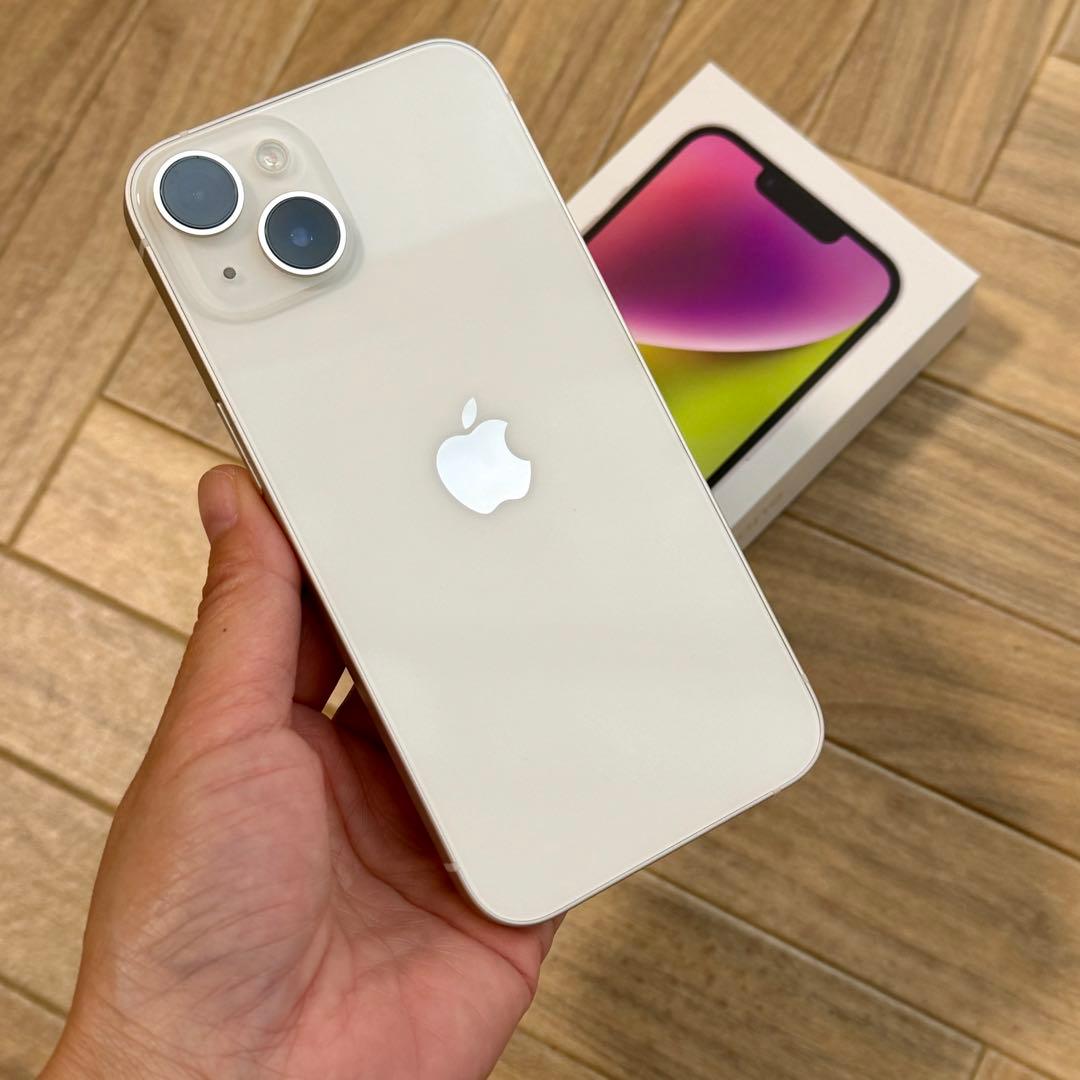 iPhone14 512GB スターライト SIMフリー 動作確認済 ホワイト