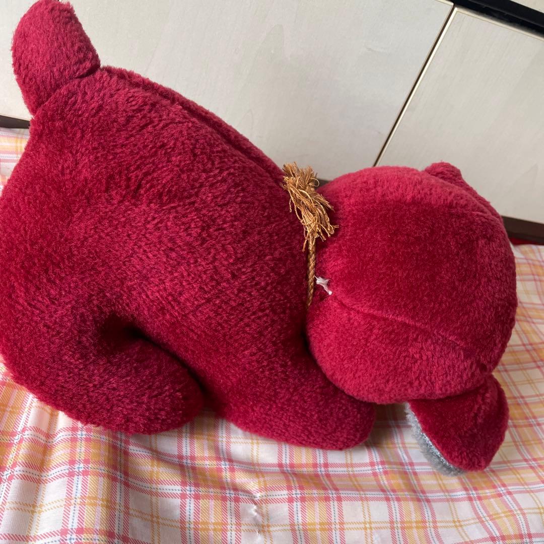 くま ベロ出し 昭和レトロ 当時物 昭和 ぬいぐるみ 舌 ベロ 寝そべり
