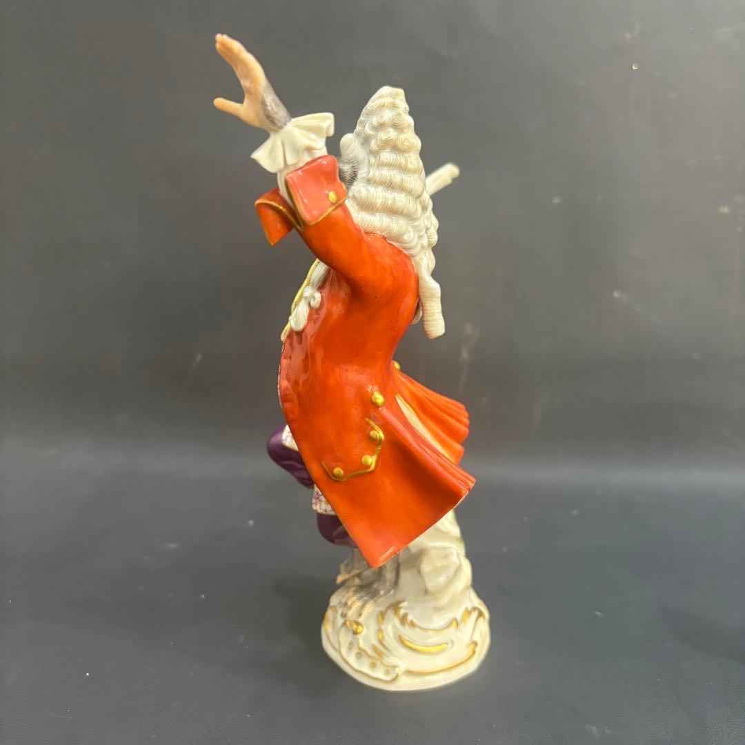 マイセン マイセン人形 猿の楽隊 コンダクター 17.5cm フィギュリン