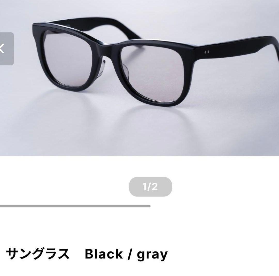 萩原裕介 Y.HAGIWARA YH02 BK/GRブラック/グレー サングラス 萩原裕介 Y.HAGIWARA YH02 BK/GRブラック/グレー サングラス