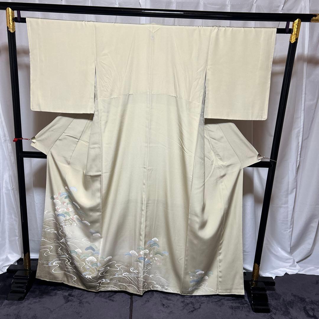 か*ん様 未使用近い 美品 袷 正絹 友禅 訪問着 フルセット 西陣唐織