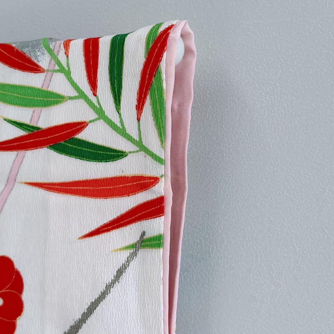 昭和レトロ フルセット 七五三 7歳 女の子 孔雀羽 赤袋帯 簡単半衿