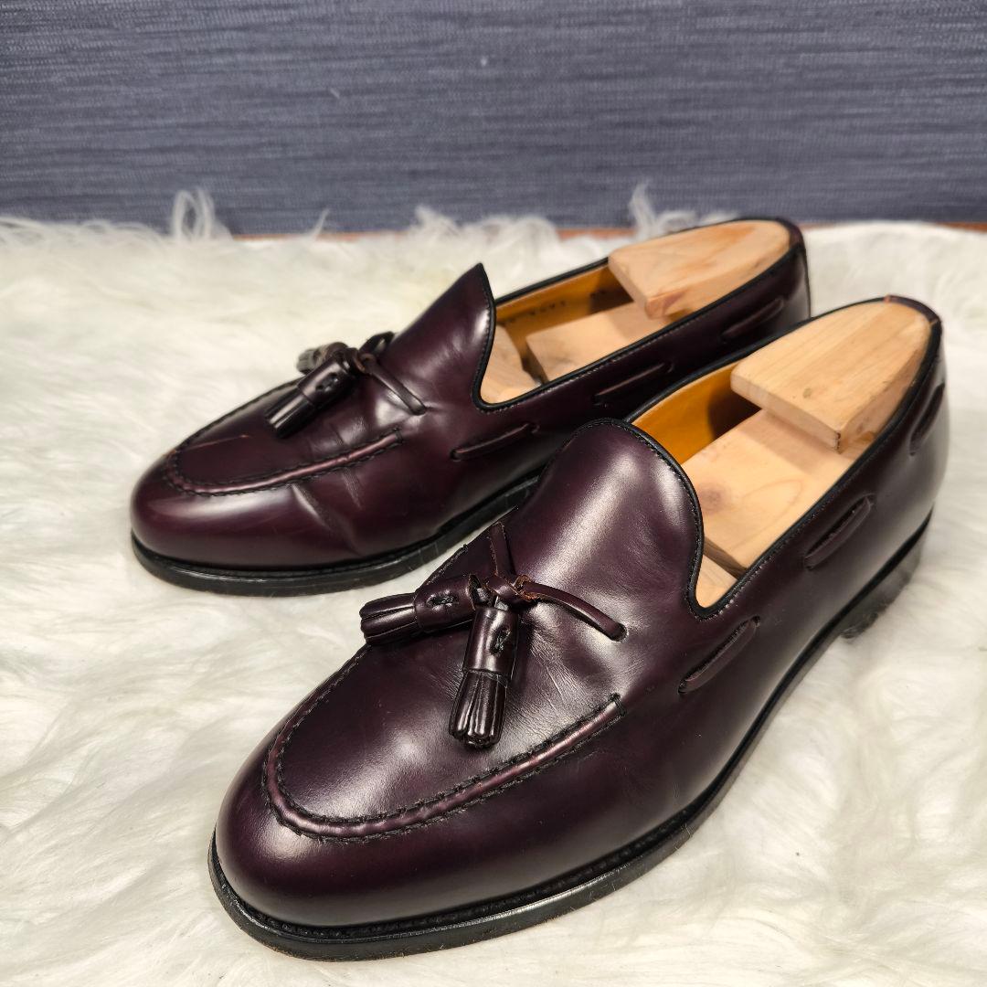 タッセル付きレザーローファー バーガンディ Dr.Martens バーガンディ