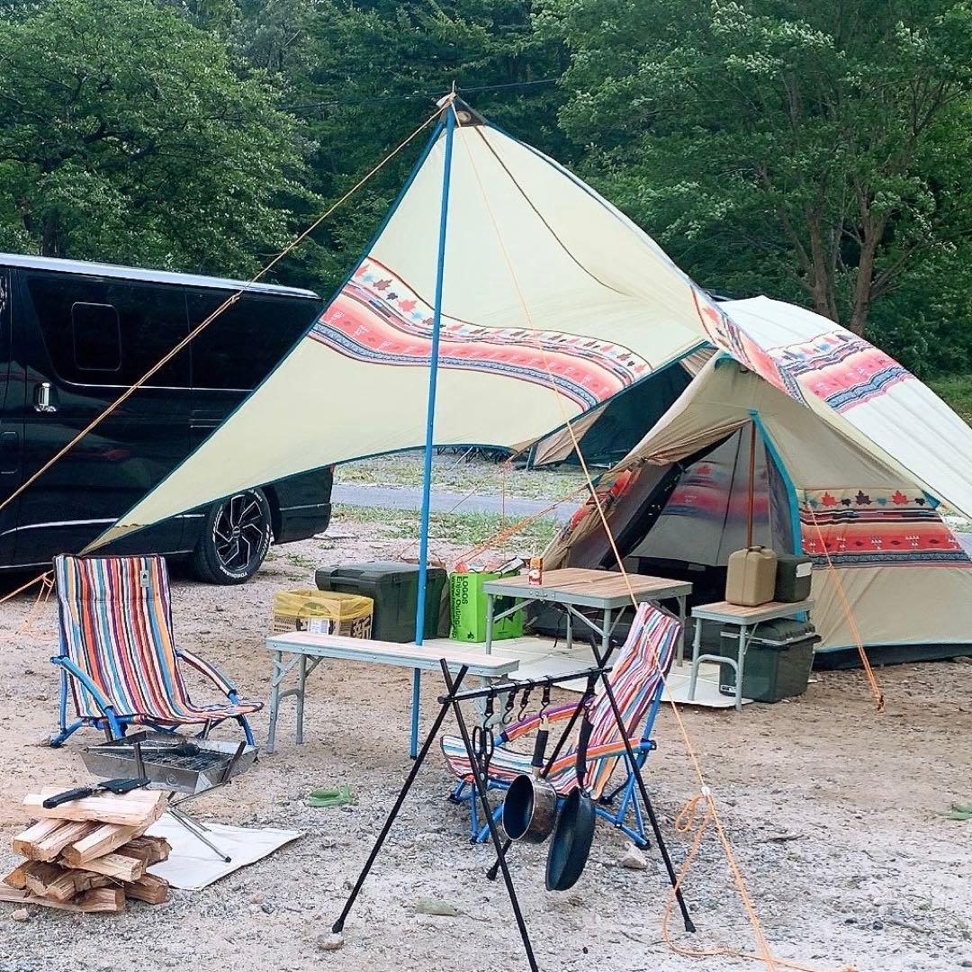LOGOS ナバホ Tepee 300タープ＆あぐらチェア2つ LOGOS ナバホ Tepee 300タープ＆あぐらチェア2つ LOGOS ナバホ Tepee