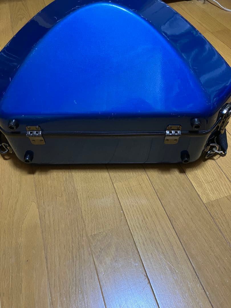 C.C.シャイニー ケース フレンチホルン ケース ハードシェル ブルー