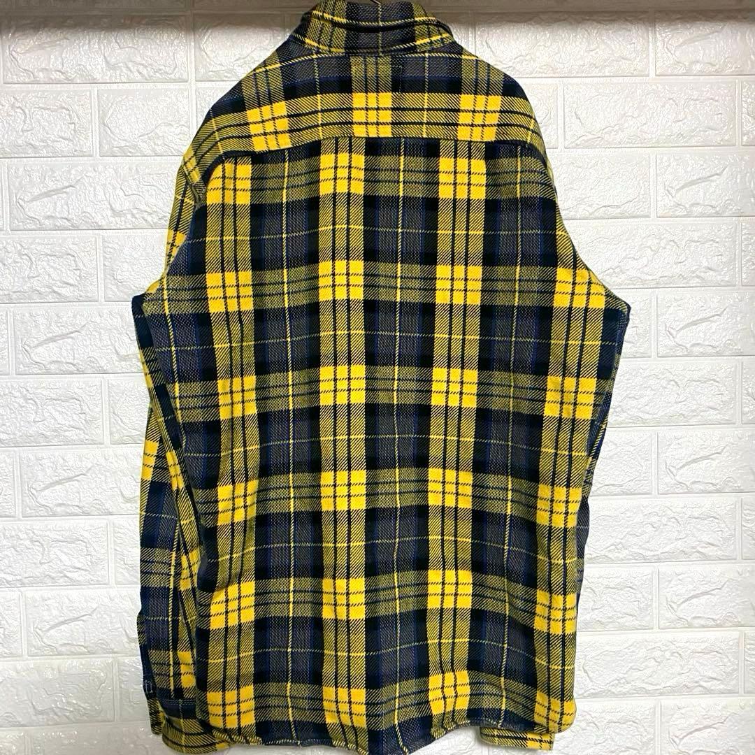 Y2K 木村拓哉 LEVI'S リーバイス ヘビー ネルシャツ 黄×黒×紺 M - メルカリ