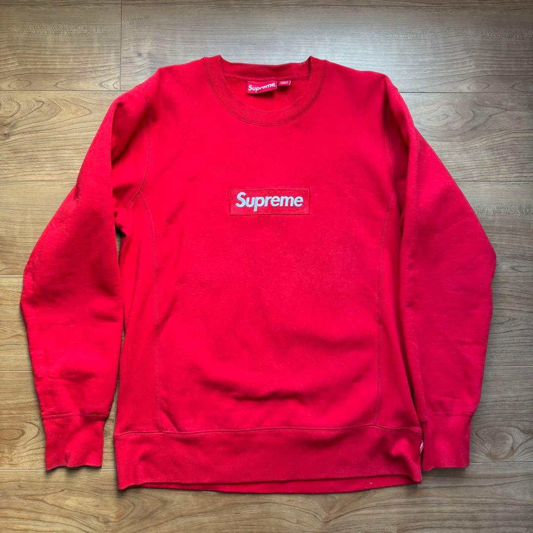 Supreme Box Logo Crewneck S red スウェット 赤 19506059_43439312_600.jpg