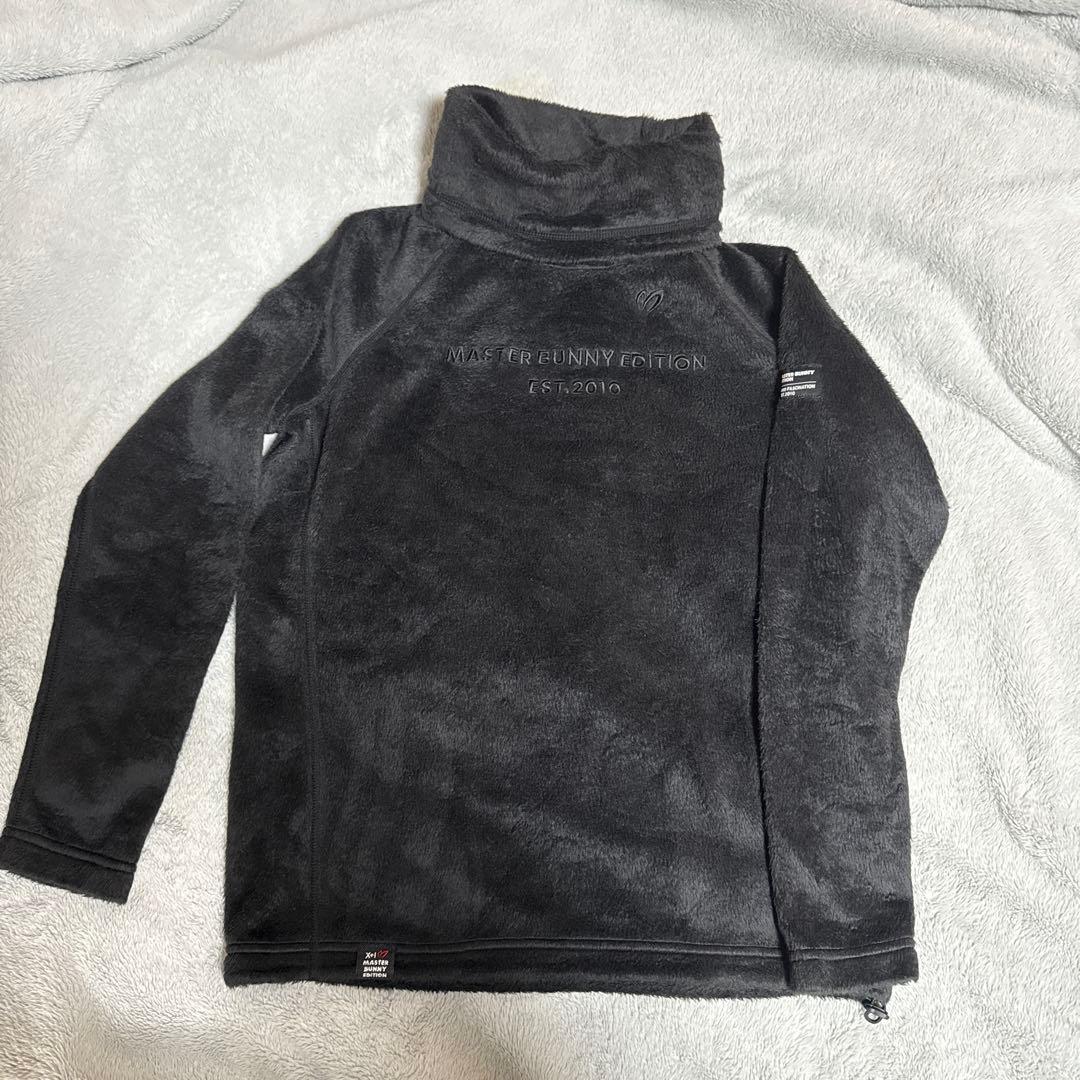 マスターバニー トップス フリース モックネック 黒 防寒 冬服 マスターバニー トップス フリース モックネック 黒 防寒 冬服