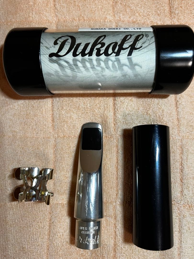 Dukoff アルトサックス　　マウスピース　Harrisonリガチャー HARRISON ハリソン リガチャー アルトサックス AD 金メッキ メタル