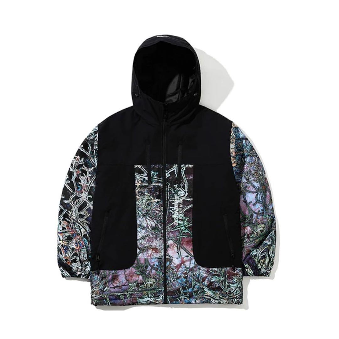 bsrabbit スノーウェアセットアップ XLサイズ BSRABBIT SOFT PEACH HOODED JACKET スノーボードウェア フーディー