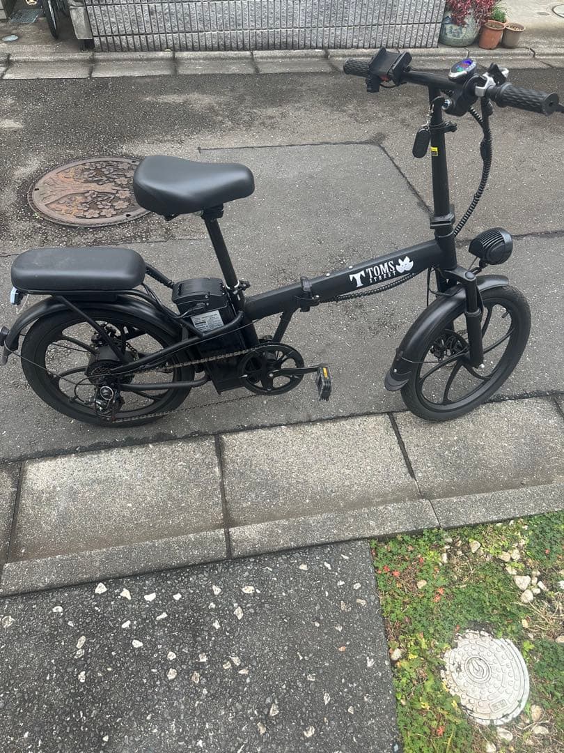 即購入不可、直接取引限定Toms street 電動アシスト自転車 ブラック