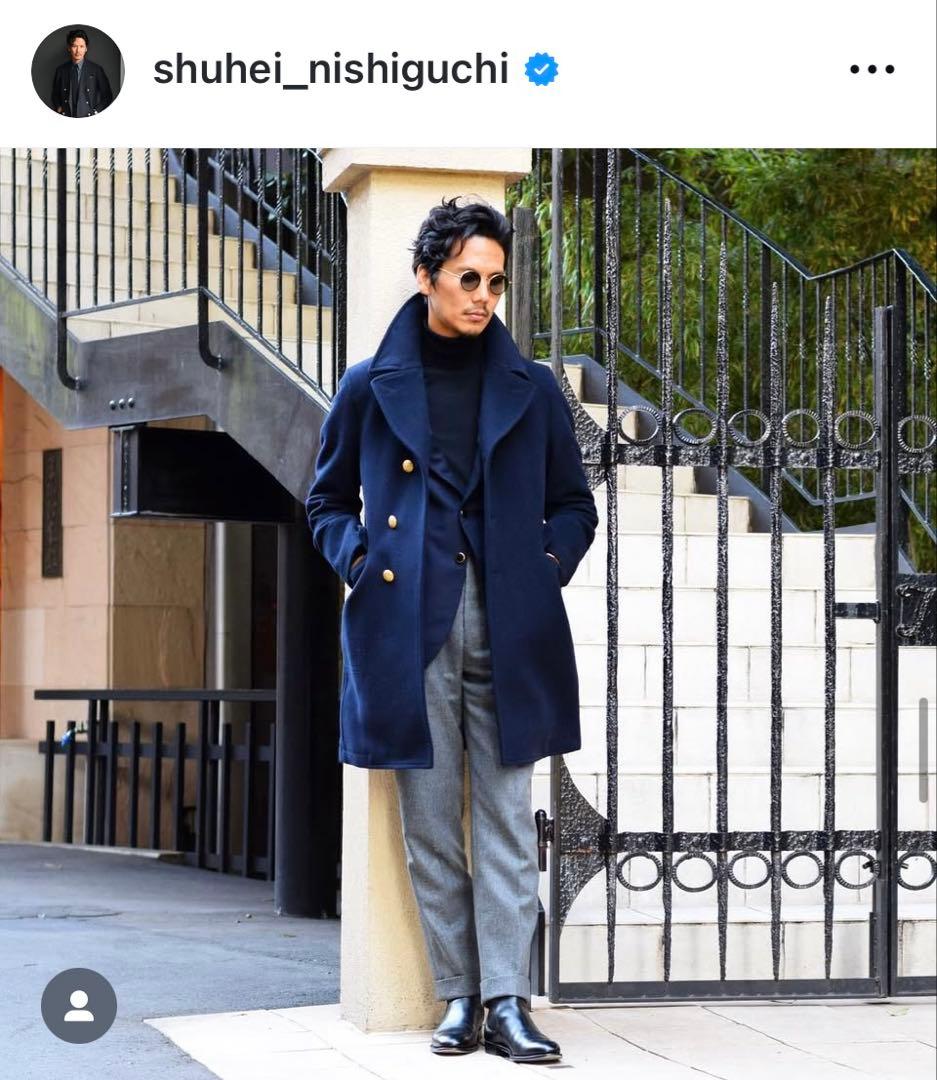 Sealup × BEAMS F / ライトメルトン ロングピーコート 44 BEAMS F（306989） スタイリング・コーディネイト｜BEAMS