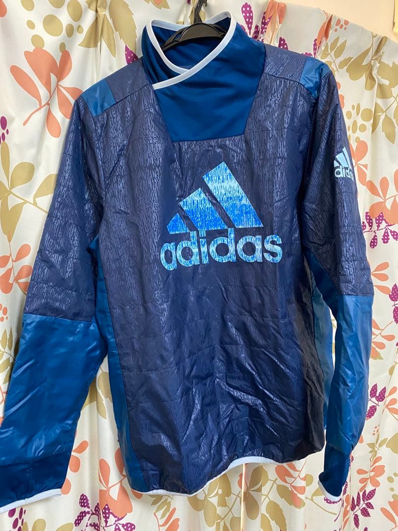 adidas ピステ ウィンドブレーカー ネイビー 希少・ヴィンテージ】昭和adidas ネイビー ピステ・ウィンドブレーカー
