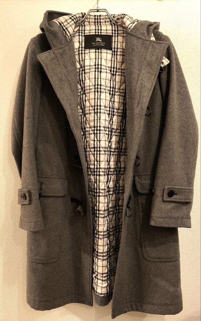 BURBERRY BLACK LABEL】カシミア混 中綿ダッフルコート