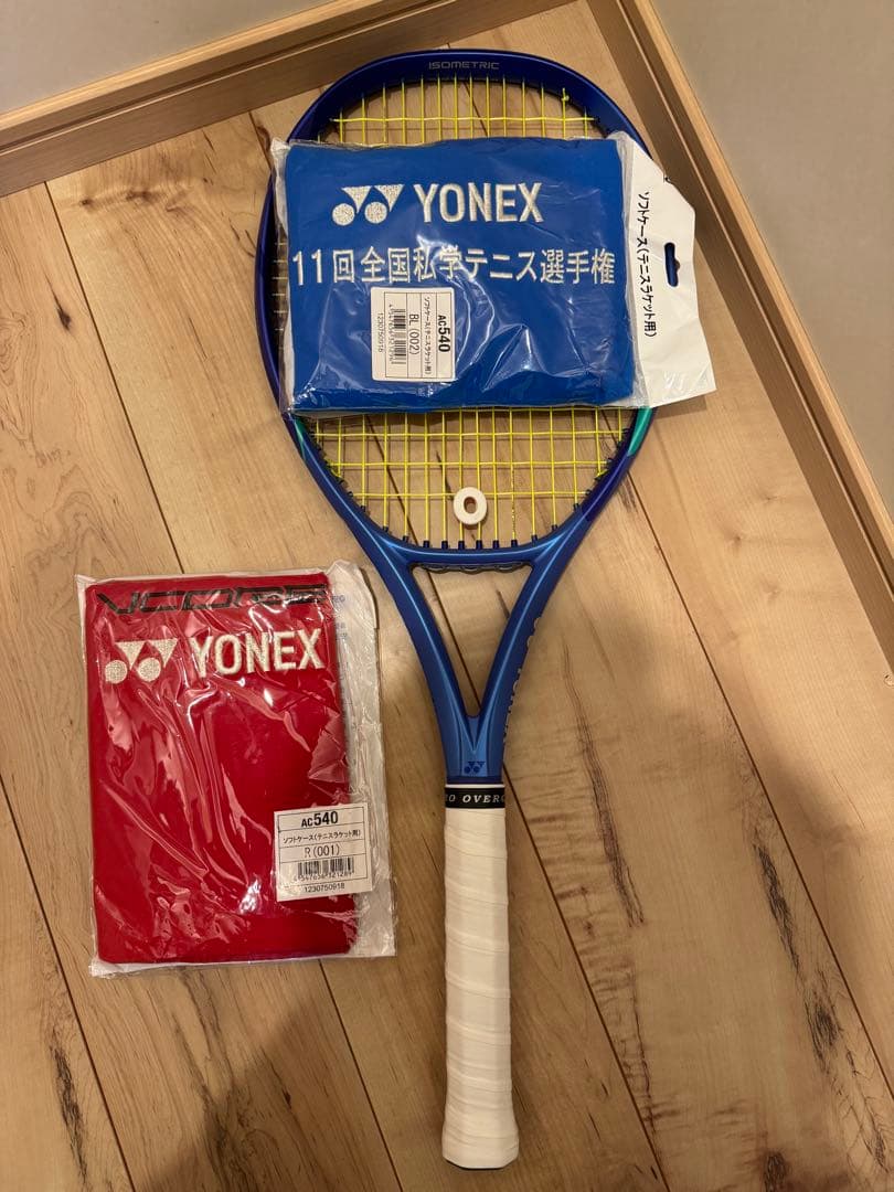 希少。未使用一回ヨネックスEゾーンツアー100 G2。全国大会、通常ケース