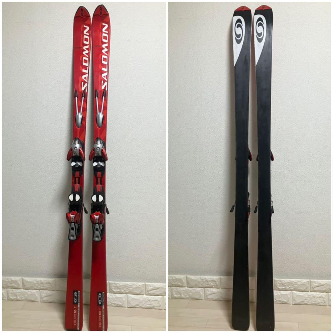 SALOMON EQUIPE10T サロモンスキーセット168cm/ストック付 SOLOMON www