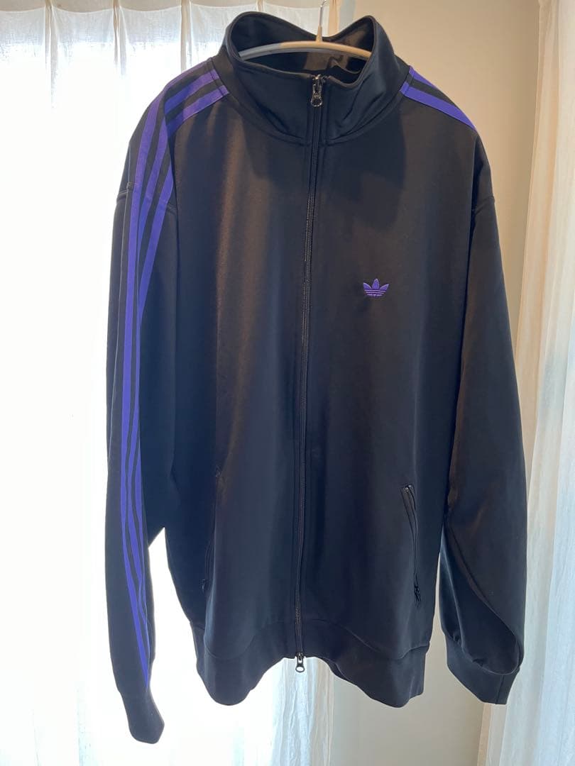 adidas ブラック/パープル ジャージ M - トップス卸売り