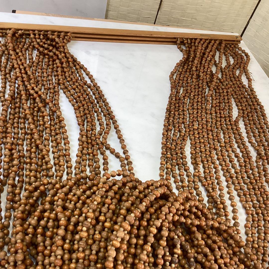 昭和レトロ 木製のれん ROAM 大型 レトロ 数珠調 ロング のれん U44