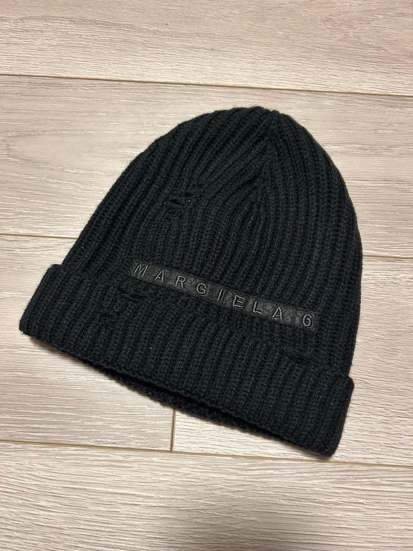MM6　Maison Margiela　ロゴ　ニット帽 MM6 Maison Margiela (エムエムシックス メゾン マルジェラ) ウール混