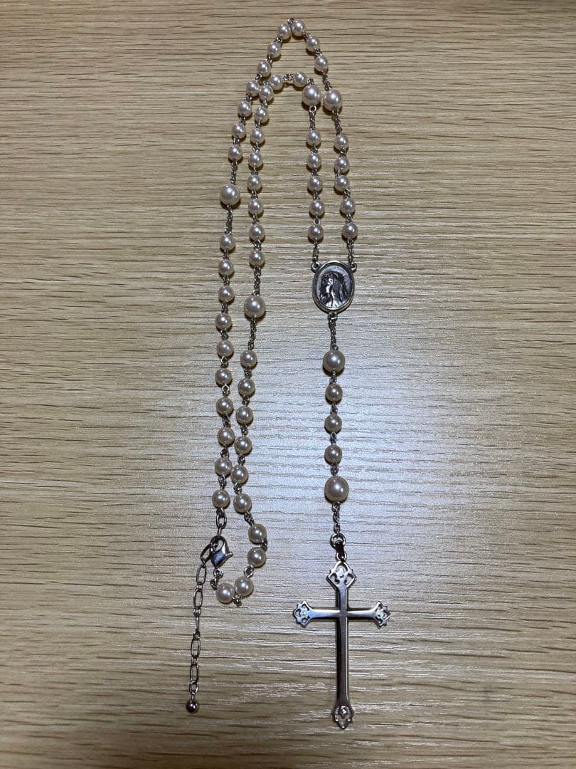 当時物）マリア様がみてる 白薔薇 ロザリオ 公式グッズ オマケ有