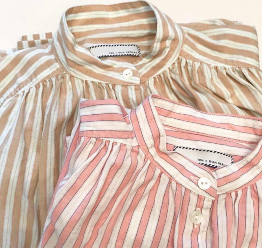 新品 RonHerman×TEN カフタンマキシワンピース ストライプ ワイド