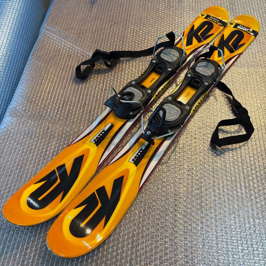 極美品 未使用に近い ショートスキー スキーボード K2 FATTY 90cm