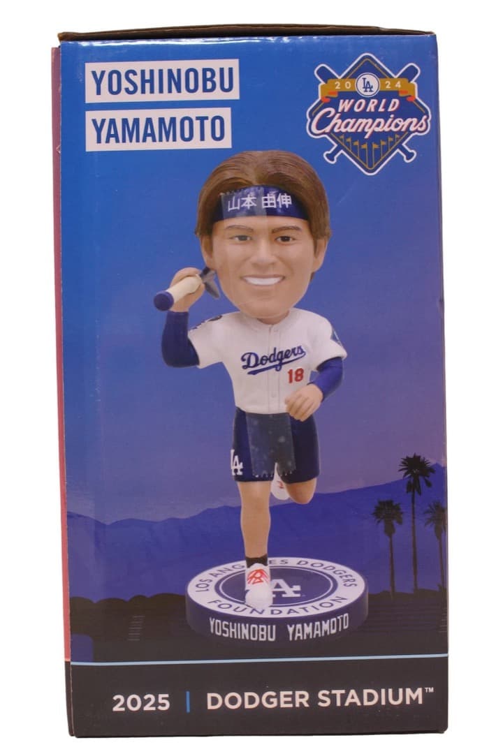 [新品] 山本由伸ボブルヘッド ジャベリン（槍） 2025年9月27日 新品] 山本由伸選手 ボブルヘッド ジャベリン（槍） 2025年9月27日