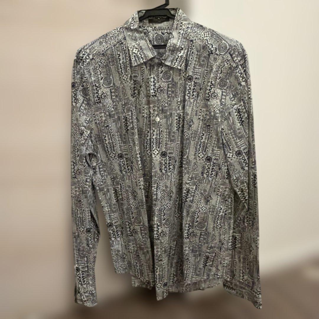 Louis Vuitton 幾何学模様 長袖シャツ LOUIS VUITTON】【日本限定】【ダイス柄】【イタリア製】【トップス