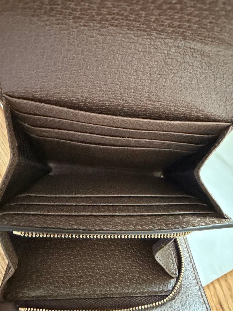 GUCCI GGモノグラム 三つ折り財布