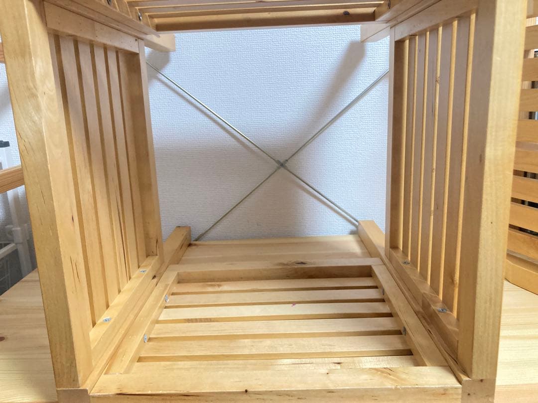 ☆廃盤品！ IKEA MOLGER イケア モルゲル 収納 スツール ナチュラル